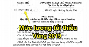 Chính sách có hiệu lực từ tháng 1 năm 2019